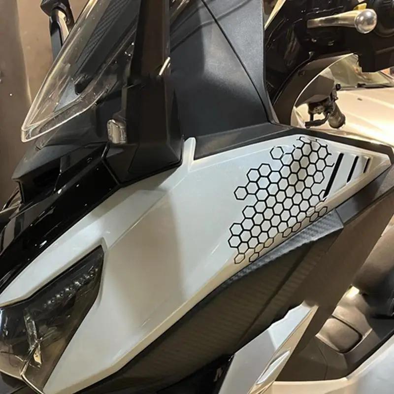 Honeycomb Open Style Motorcycle Stickers for Auto Window Body Cool Modified Tail Lights Stickers Racing Helmet Vinyl Decals