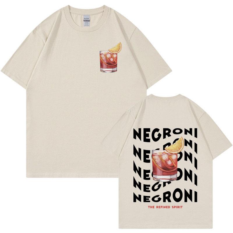 GIN AND TONIC Meme T Shirt Unisex Retro Cartoon Aesthetic T Shirts Men Summer Fashion Cotton Funny Cocktail Meme Graphic T-shirt
