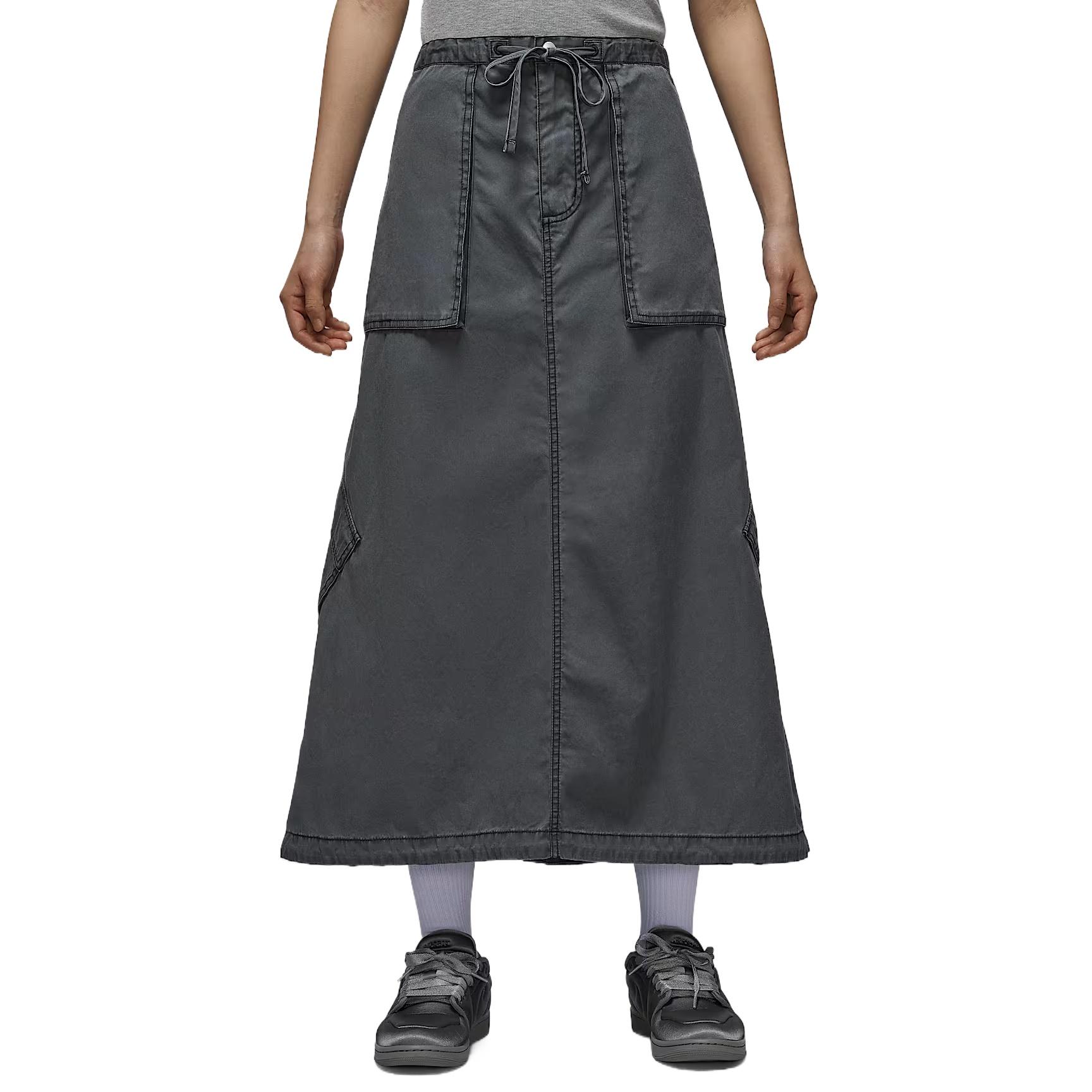 (WMNS) Air Jordan Chicago Parachute Skirt Black Women s IF1048-010 M