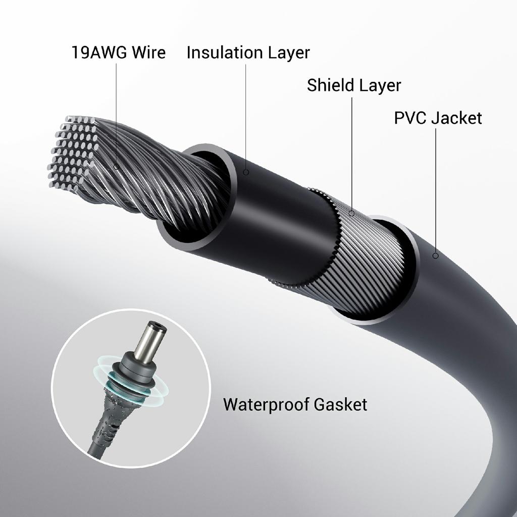 STARWARE 5m Cable for Starlink Mini , USB-C to DC Fast Charging Waterproof Cord