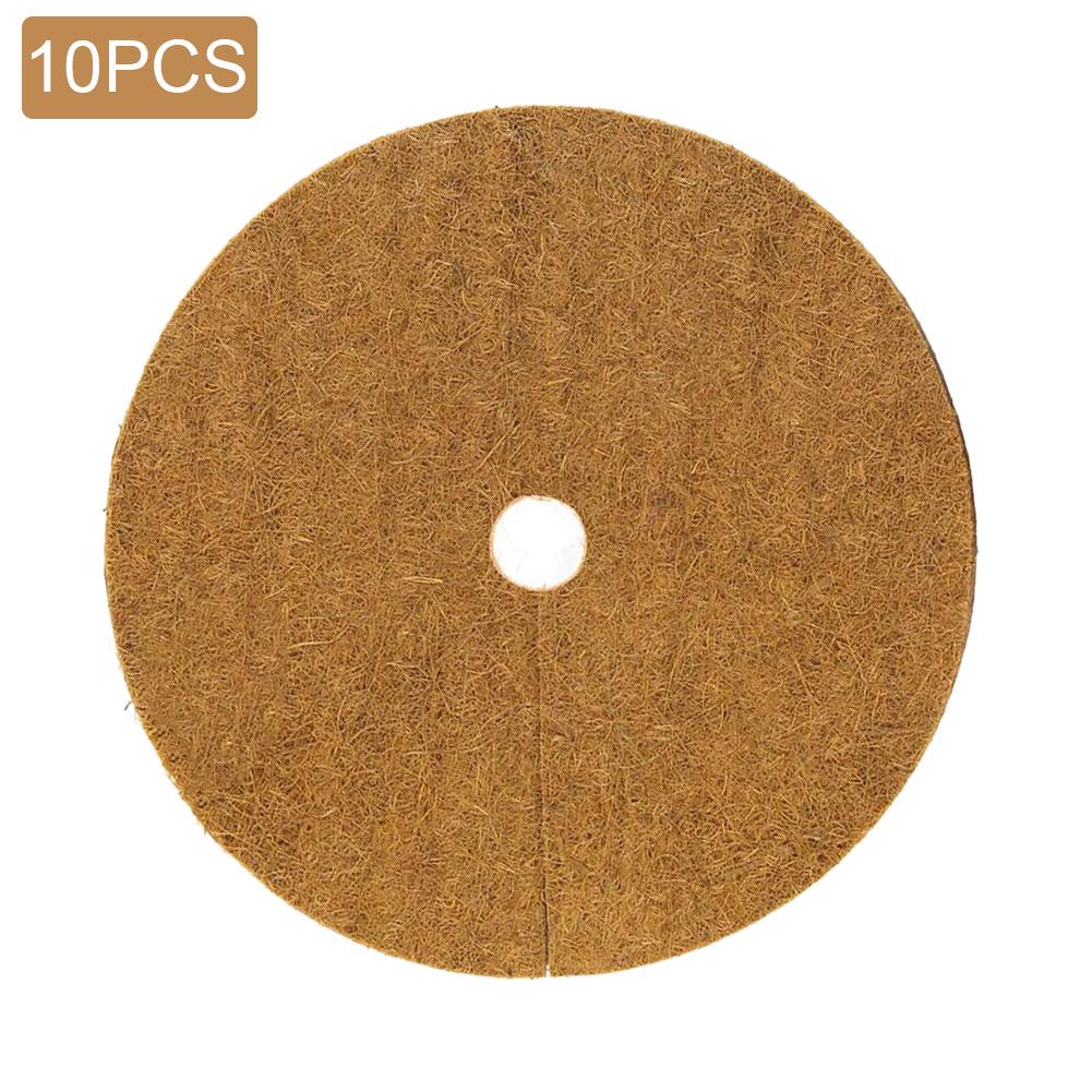 Coco Coir Fiber Tree Rings For Weed Control Coco Liner Mulch Mat 10PCS Plant Cover Coco Coir Fiber Tree Rings For Weed Control Coco Liner Mulch Mat 10PCS Plant Cover