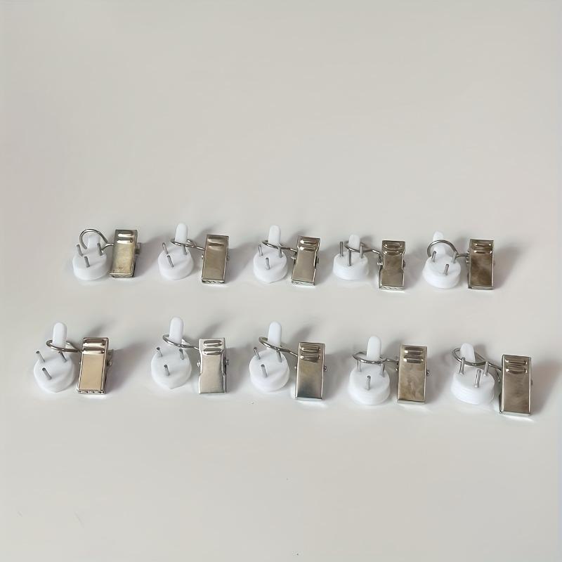 

20Pcs Set (10pcs Traceless Nails and 10pcs Hook Clips), Rug Clip, Photo Frame Traceless Nails