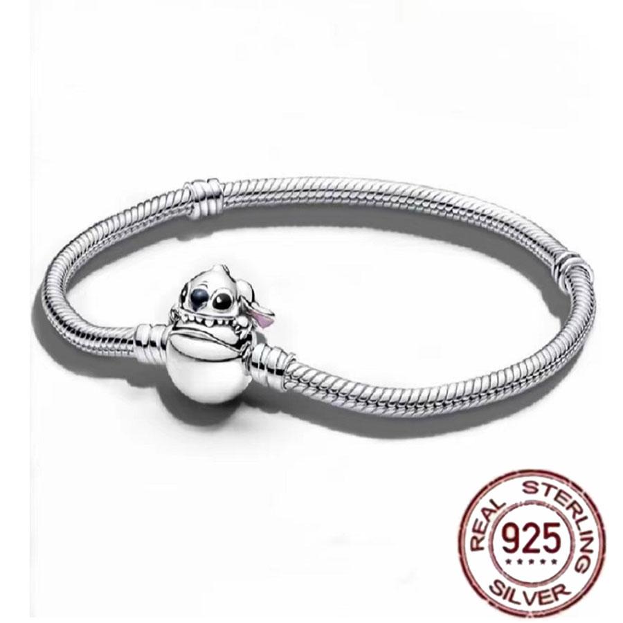Best-selling 925 Sterling Silver Heart-shaped Crown Snake Bone Chain, Perfect for the Original DlY Bracelet! Ladies' Birthday Fa