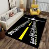 Aircraft Runway Design Carpet Suitable As a Non-slip Mat for the Living Room or Bedroom Sofa