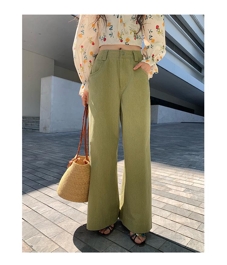 Interpretation of Beauty: Early Spring 2025 Casual Slim Wide-Leg Jeans for Women - Style C3205