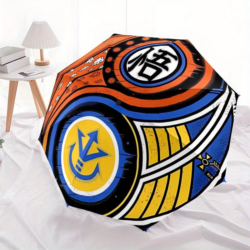 Dragon Ball Automatic Umbrella - Foldable with 8 Iron Ribs, Portable for Outdoor, Gift, Outdoor Umbrell, Playful Accessory, Durable High Qua