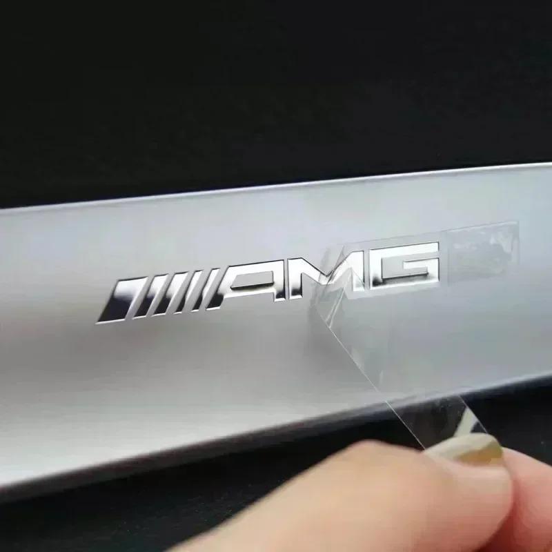 Car Badge Decals Auto Emblem Sticker Accessories For Mercedes Benz AMG Brabus Maybach Smart W204 GLC CLA GLK W205 W203 W206 W108 PA1