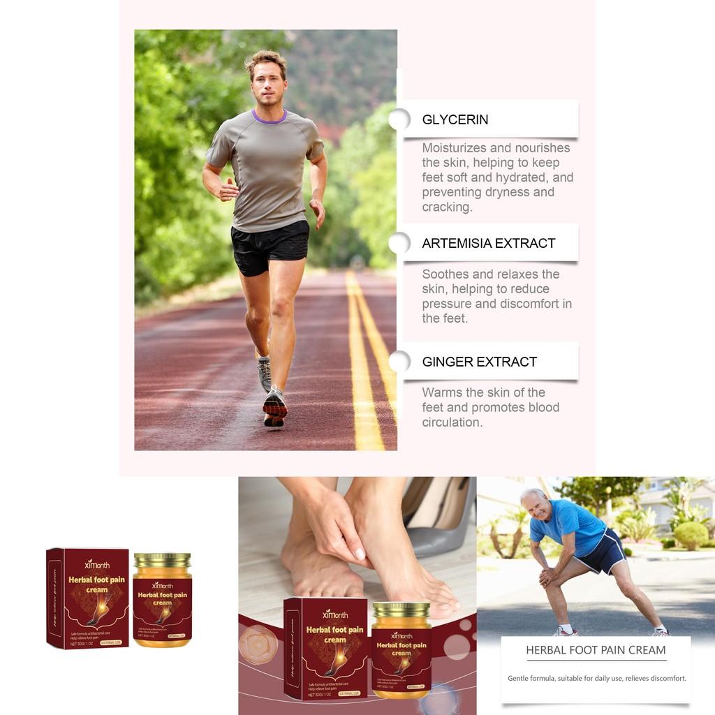 Ximonth Herbal Foot Care Cream Gentle Soothing Formula For Relaxing Foot Massage And Moisturizing Treatment