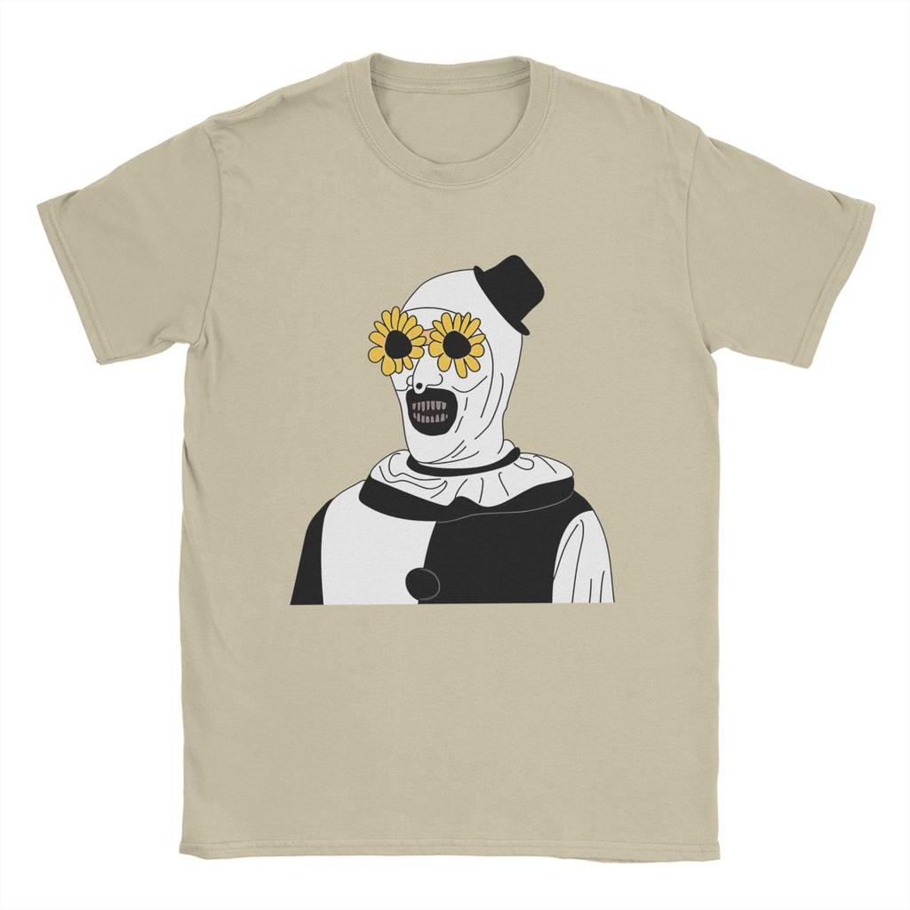 Art The Clown Terrifier T Shirt Men Pure Cotton Hipster T-Shirt Round Collar Tees Short Sleeve Clothes Graphic