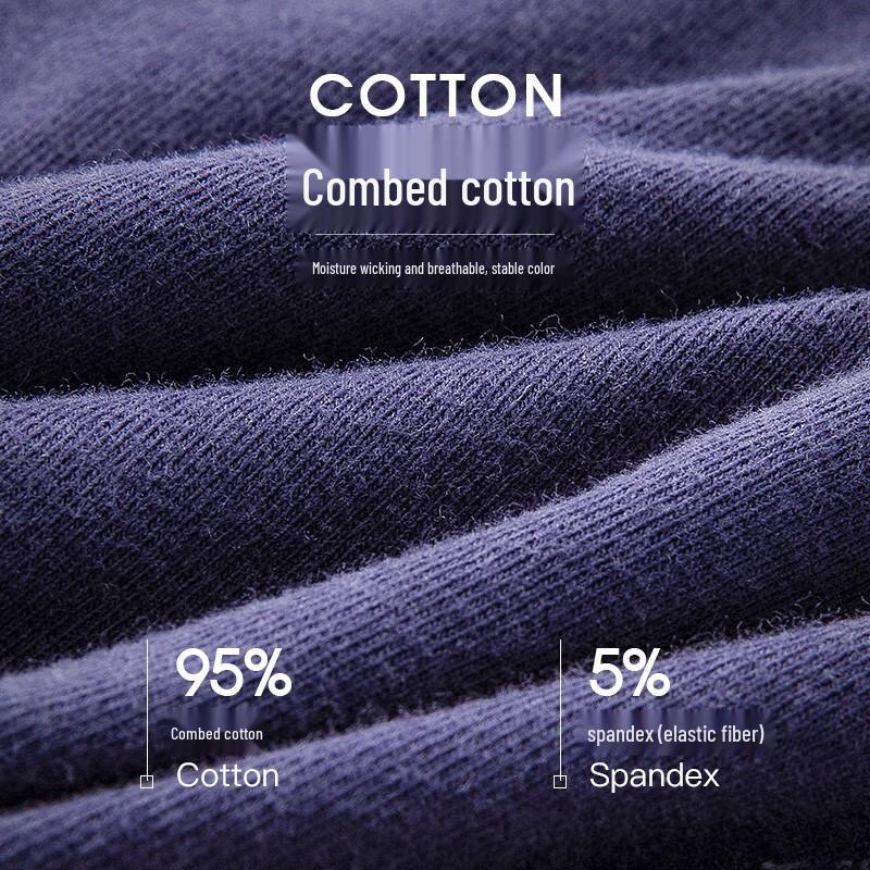 Langsha Men's Cotton Mid-Waist Boxer Briefs