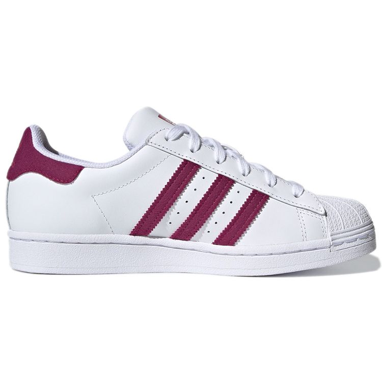Adidas Originals Superstar Cushioning Low-Top Sneakers Women Sneakers White Purple S42645