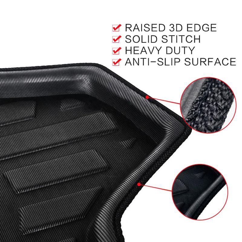 for Volkswagen VW Caddy 2K MK3 2005~2019 Car Trunk Mat Boot Liner Cargo Floor Tray Luggage Carpet Waterproof Cover Accessories