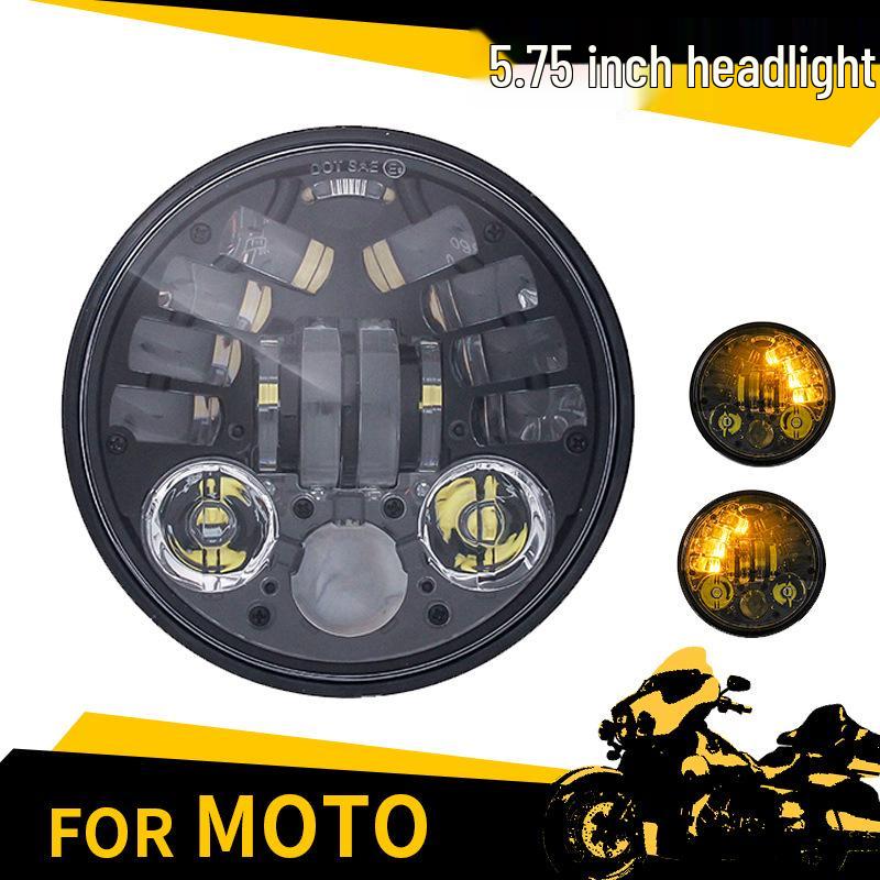 

Harley Prince 5.75 60W LED Headlight with Turn Signal, High/Low Beam Die-cast Aluminum