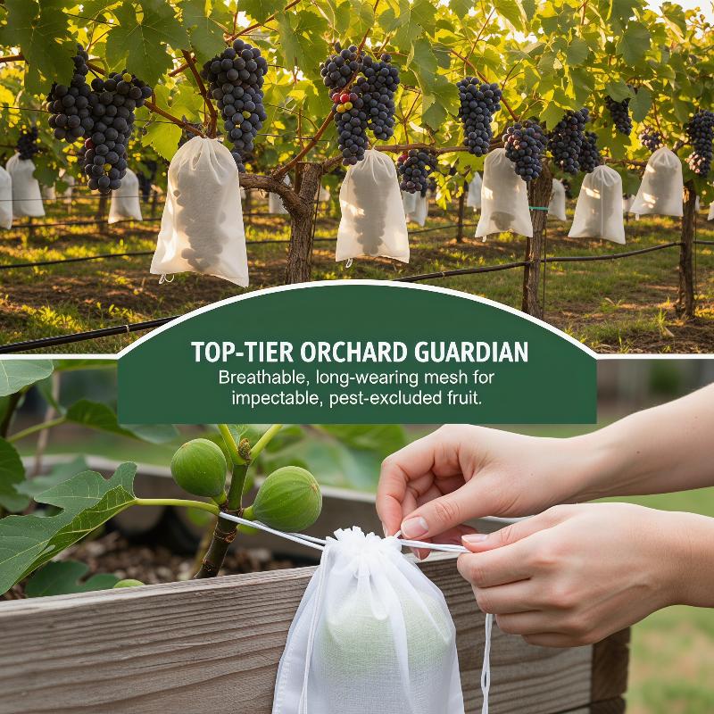 Fruit Safe Non Woven Plant Bags Prevent Insect and Bird Damage Long Lasting Solution