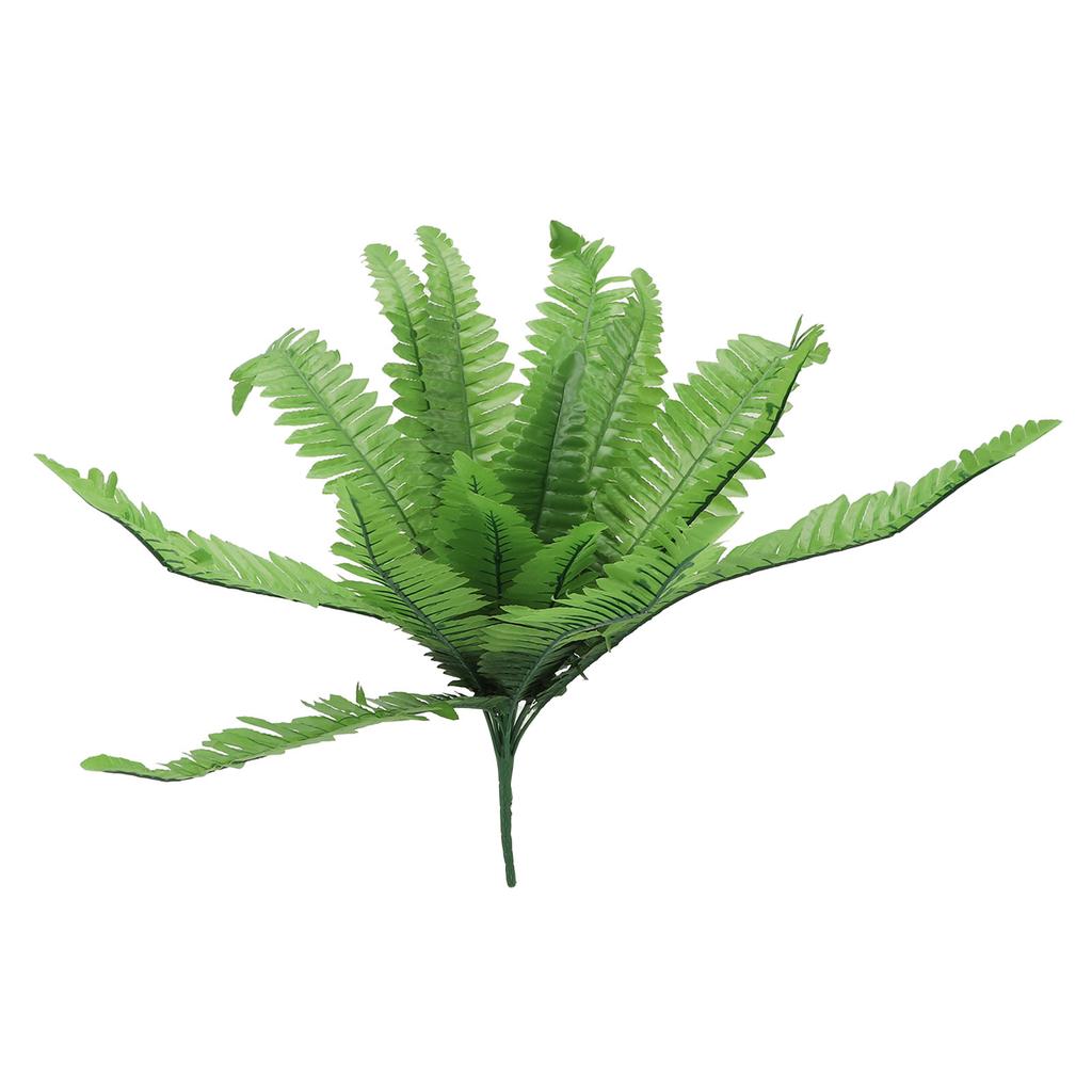 Artificial Boston Fern Lifelike Plant Leaves Outdoor Decoration Hanging for Garden Home Office Porch
