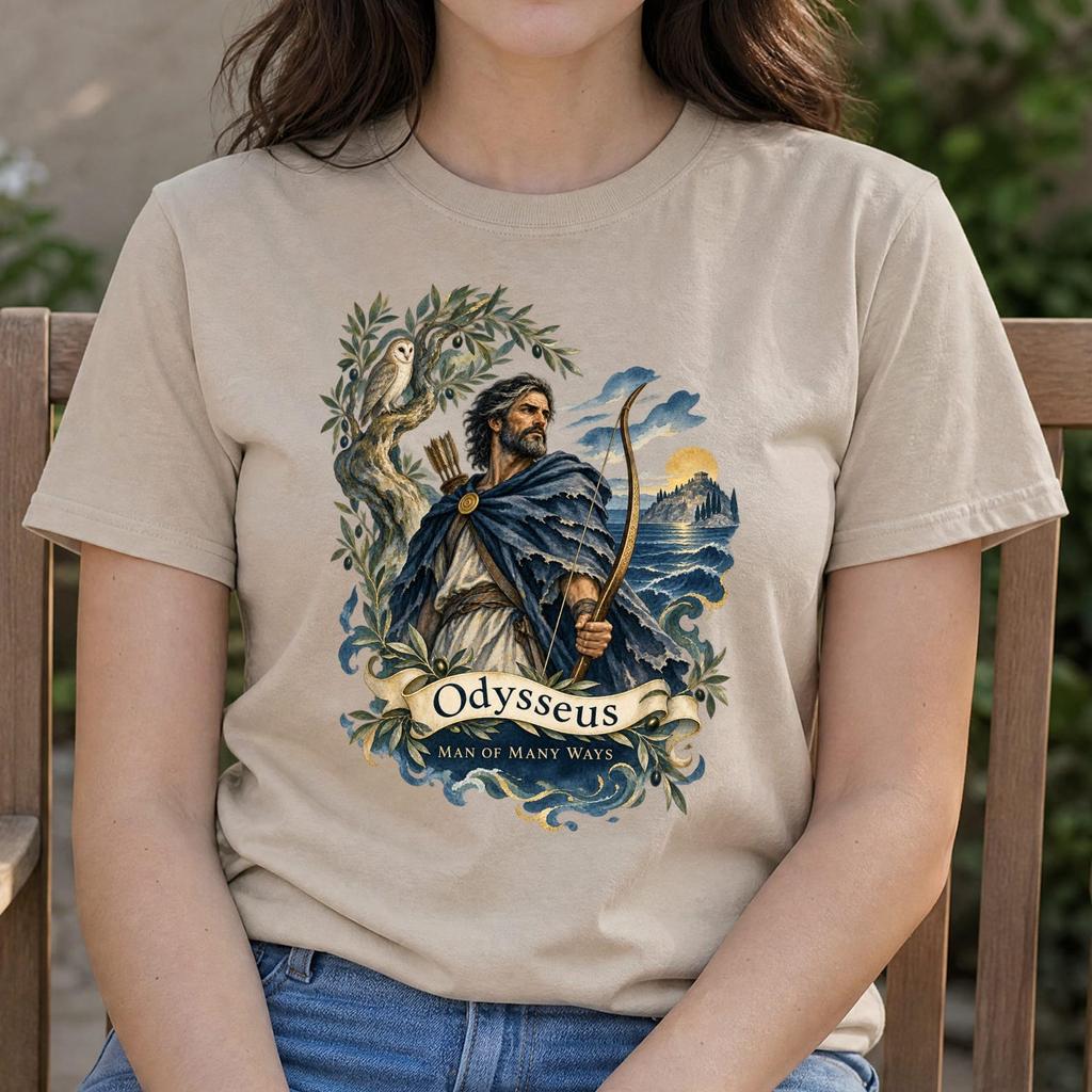 Tarot Odysseus Shirt - Front or Back Print - Mythology Gift
