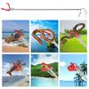 1.5M Foldable Snake Tongs Reptile Grabber Tool Stainless Steel Snake Hook Pliers Pick Up Tool To Catch Loach Crab Rubbish Clip