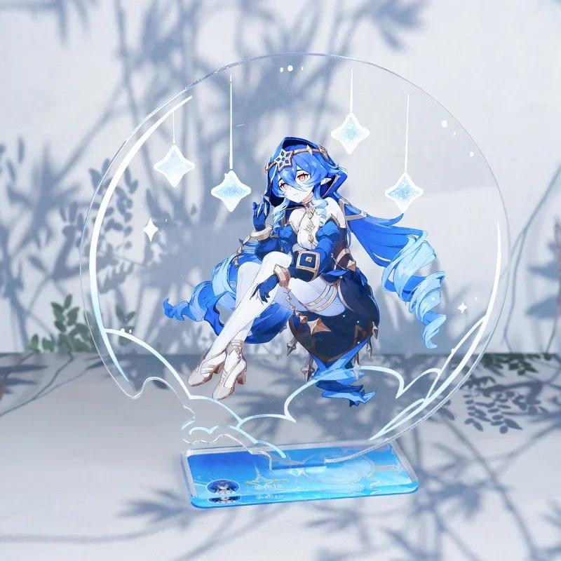 Game Impact New Stand Figure Acrylic Yelan Chevreuse Navia Xiao Cosplay Model Plate Desk Decor Fans Friend Gift