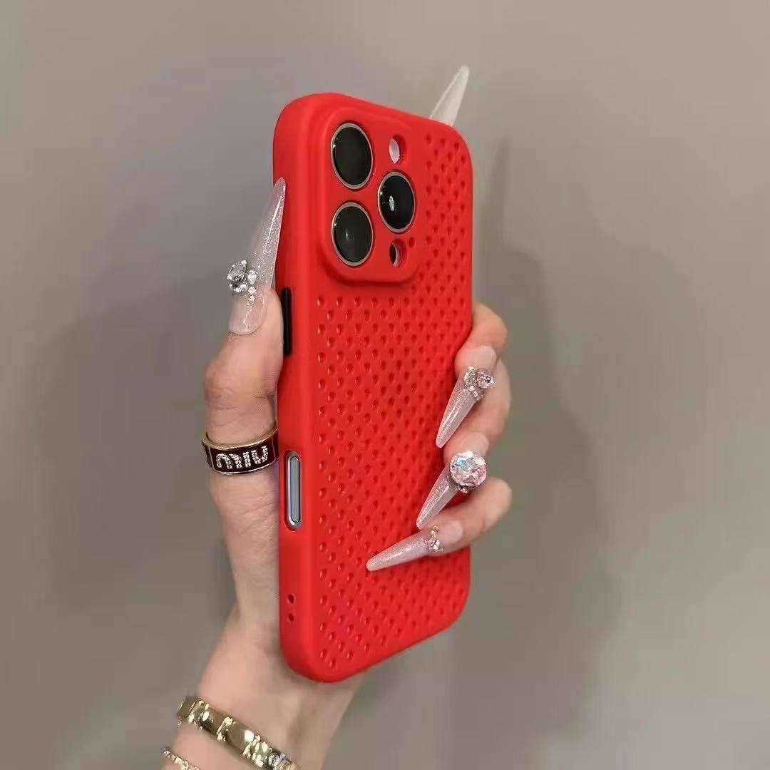 

Роскошный сетчатый чехол из ТПУ с теплоотводом для iPhone 16 E 15 14 Puls 13 12 11 Pro Max лаконичный красивый чехол для телефона For Iphone 11