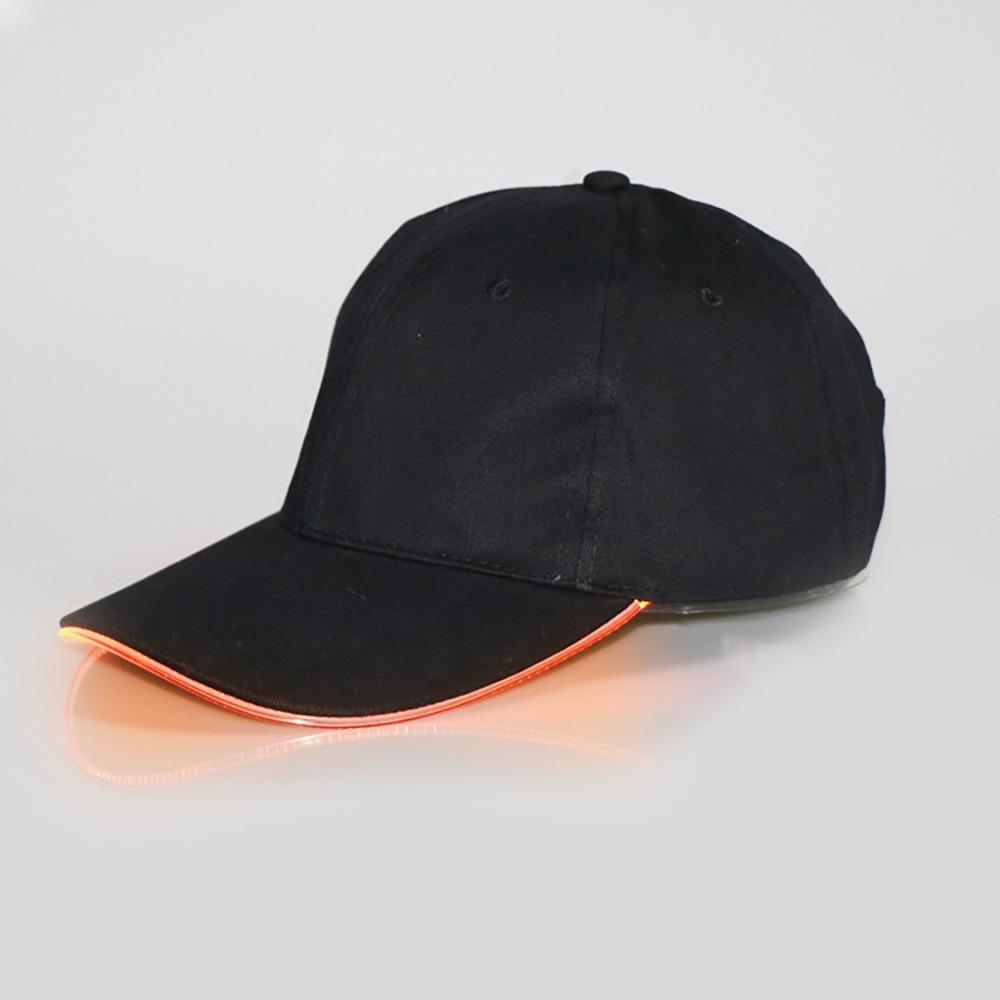 Cotton Flashing Glow Rave Party Cap Adjustable Hip-hop Luminous Hat  Stage Performance