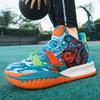 Basketball Shoes Spring 22 New Fly-woven Breathable Youth Running Shoes Body Test Graffiti Children's Sports Shoes