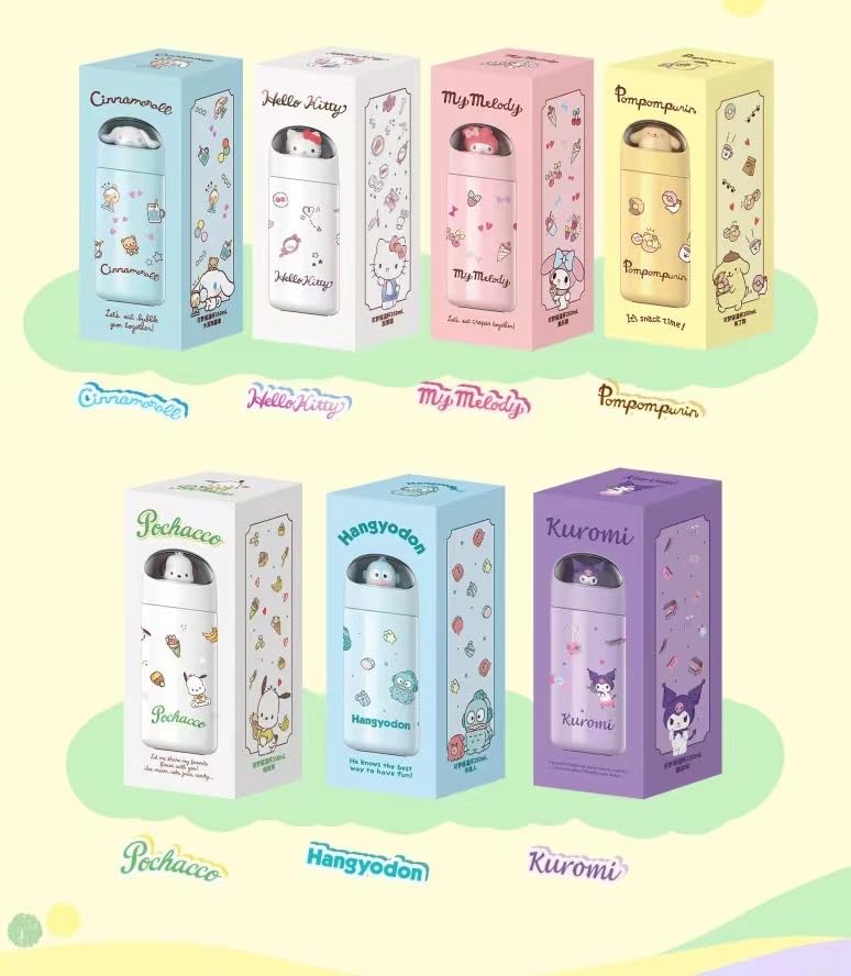 Hangyodon and Cinnamoroll 350ml Vacuum 316 Stainless Perfect for and Keeps Drinks Cold and A great gift for Pom Thermos, Insulated, Steel, Commuting,