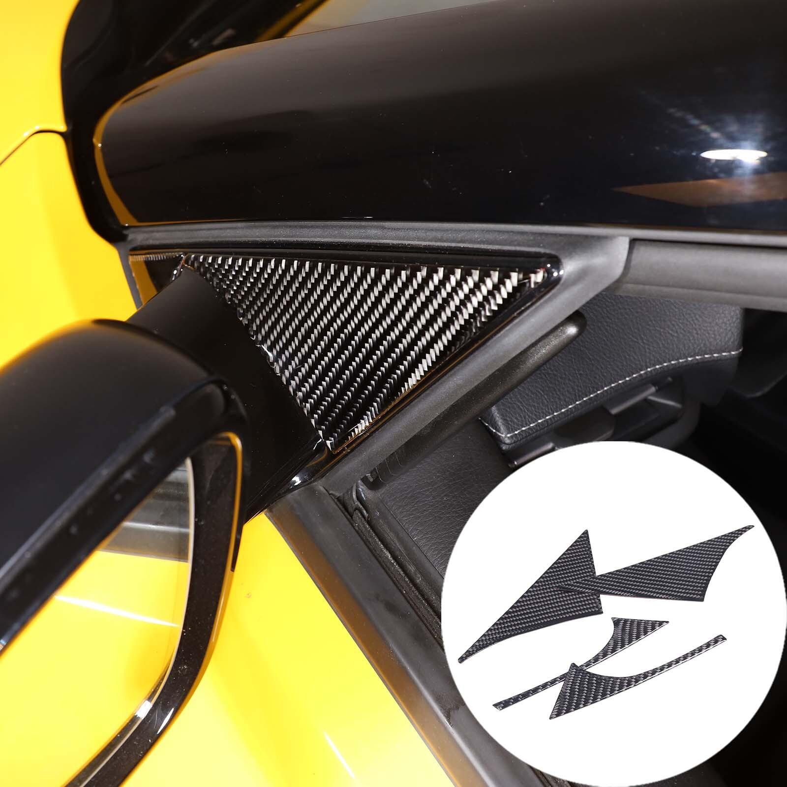 for Toyota GR Supra A90 -2024 Carbon Fiber Front A Pillar Decor Cover Trim