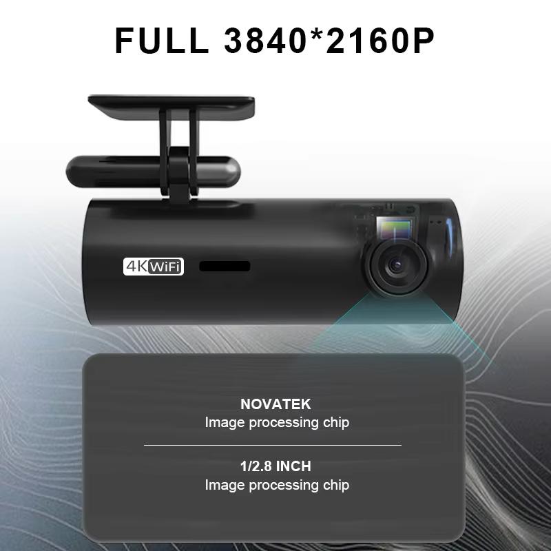 4K WIFI Mini Dash Cam Auto DVR Vorne und Hinten Video Recorder mit Nachtsicht 24H Parkplatz Kamera Monitor Black Box Auto Zubehör