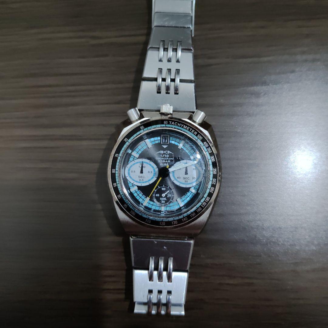 SEIKO ALBA Seiko Alba Tsunochrono AKA V657 Blue working item