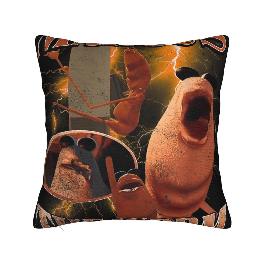 Marcus The Worm I Don't Like This Rock Pillow Cover  Novelty Pillow Case For Sofa Bedroom Home Decor Soft Cushion Cover Gift