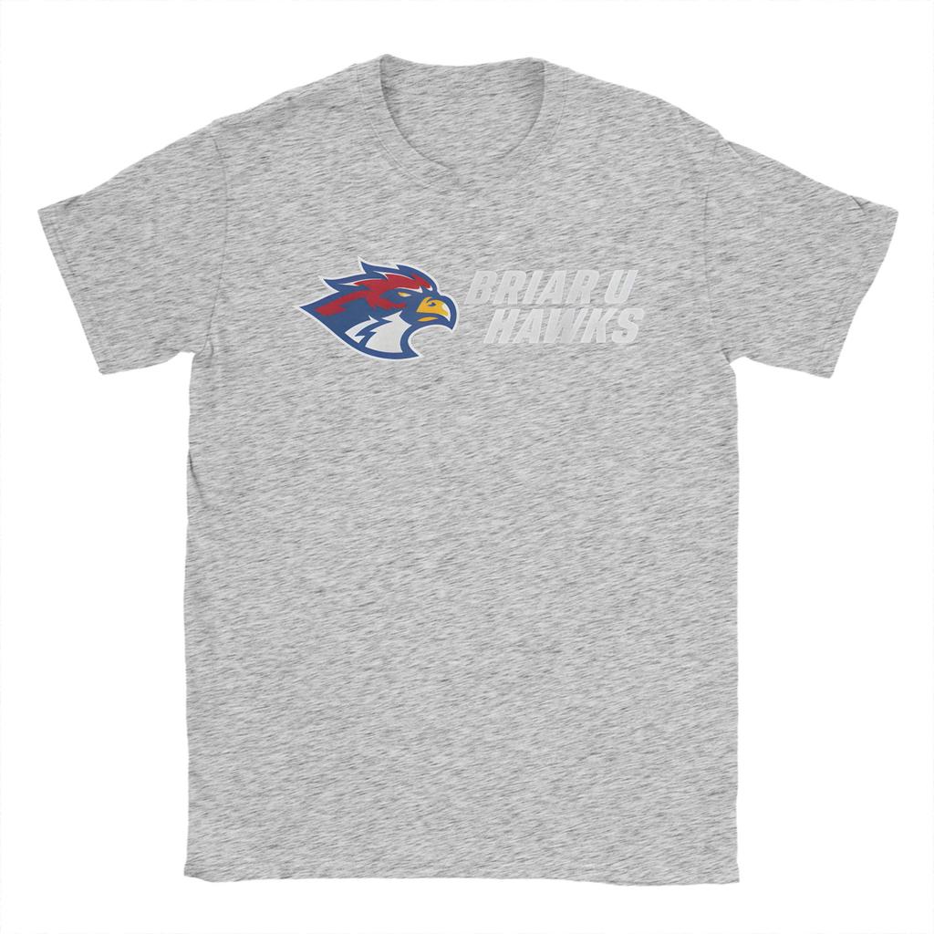 Briar U Hawks Off Campus Men T Shirts Fashion Tee Shirt Short Sleeve Crewneck TShirt Pure Cotton Plus Size Clothes