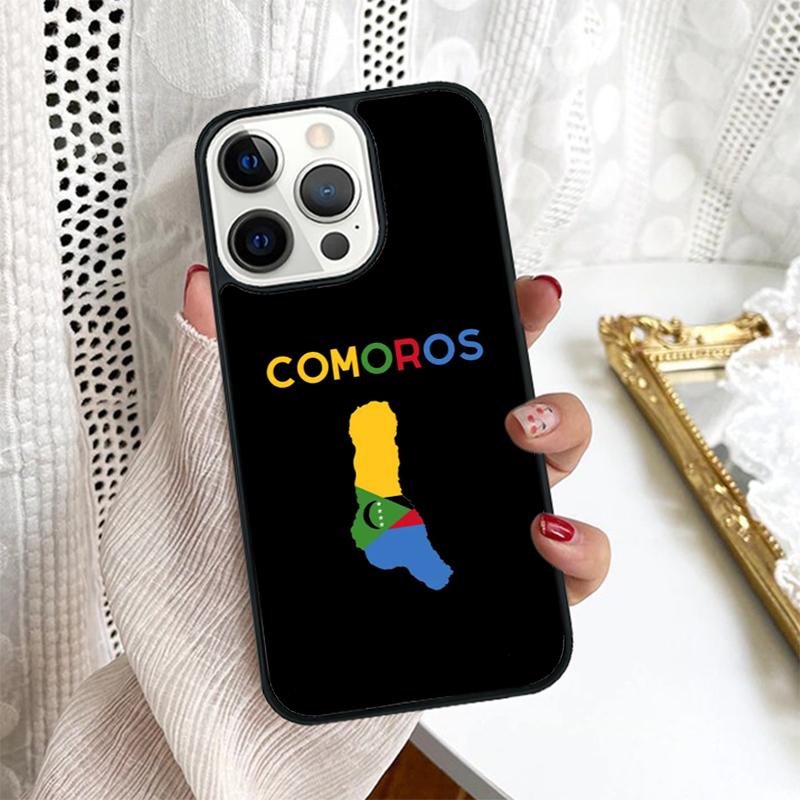 Comoros Flag Phone Case Cover For iPhone 17 Air 16 15 14 Plus for Apple 16 11 12 13 Pro Max Coque