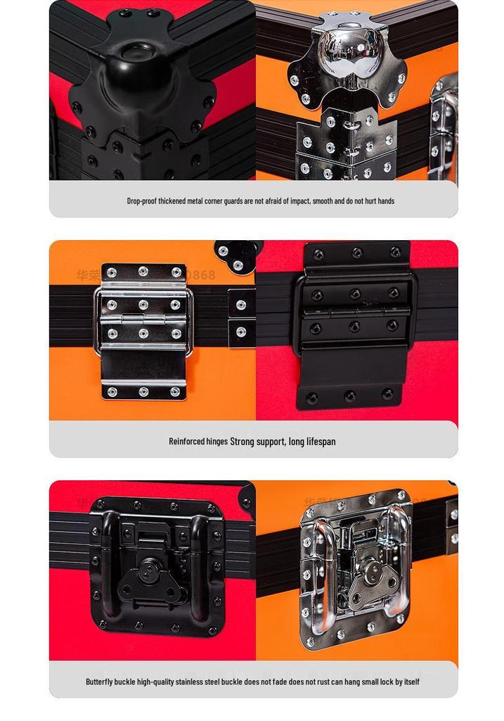 Custom Black Aluminum Aviation Shipping Case for Instruments