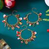 Fashion Christmas Tree Snowflake Santa Claus Beaded Bracelet for Women Men Festival Party Jewelry Bangle Lovely Charming Gift