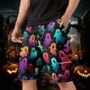 Men's Halloween Cargo Shorts Multi-Pocket Drawstring Casual Workout Shorts