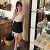 Summer High-end Sleeveless Shoulder-cut Short Shirt Women's Design Sense Niche Slim Temperament Short Top