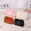 Ins Cosmetic Pouch Bag Lipstick Accessory Storage Bag Water-Proof Pu Earphone Wire Cable Organizer Bag Coin Card Jewelry Holder