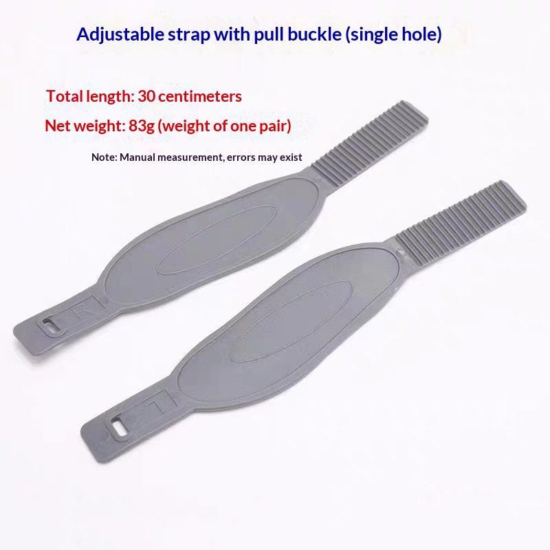 Bike Pedal Replacement Accessories 1 Pair Adjustable Rubber Strap Wear-Resistant Cycling Parts for Cruiser Bikes Beach Riding