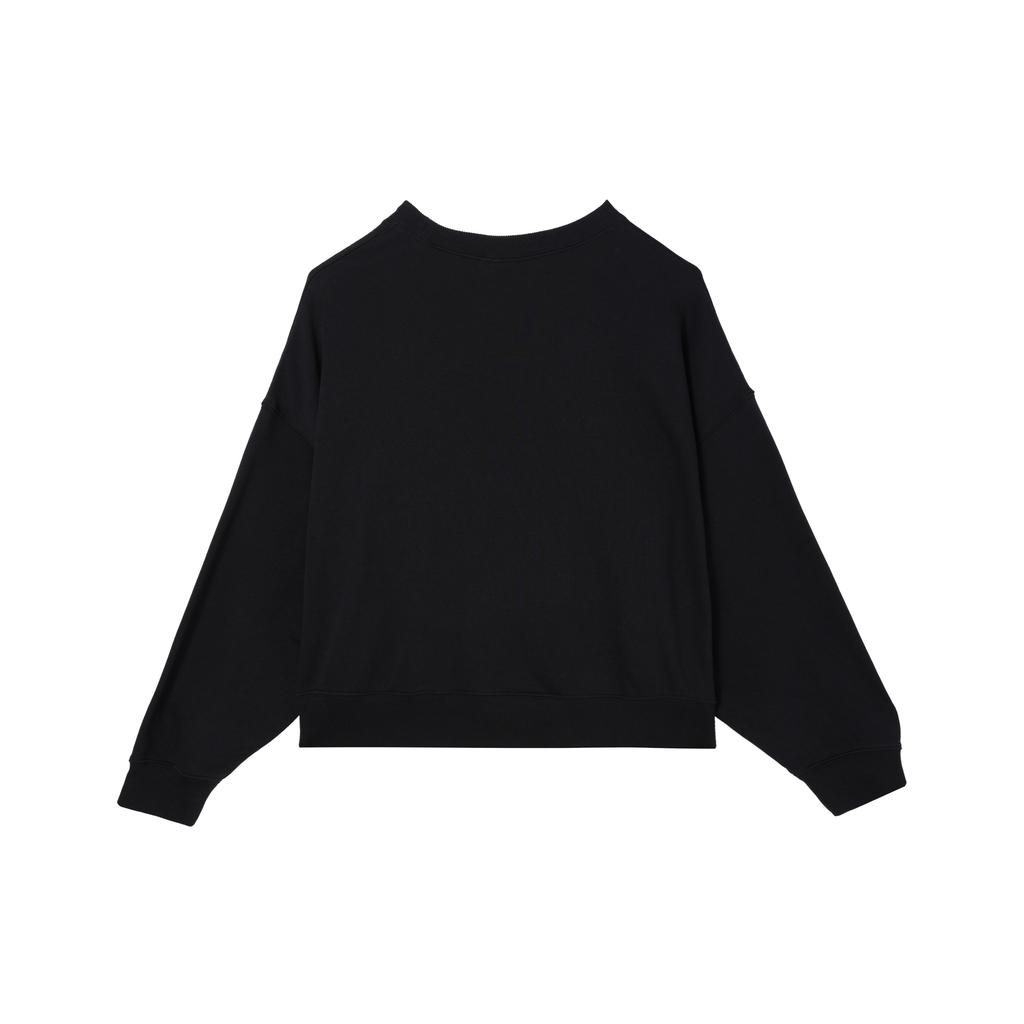 Nike Sweatshirts Women's Black Crew Neck Moderate Regular DV8019-010