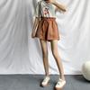 Summer Elegant High Waist Shorts Women Casual Solid Wide Leg Loose Short Pants Bottom Pocket Trousers A-line Pants