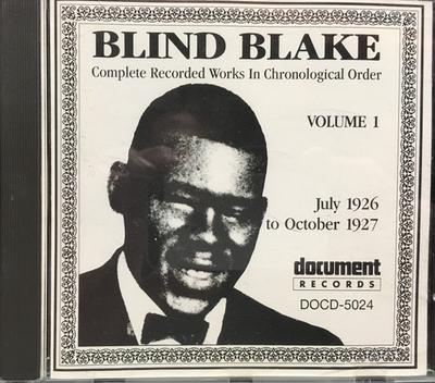 CD BLIND BLAKE - Sämtliche Aufnahmen in chronologischer Reihenfolge DOCD5024 Dokumentaufnahme 1991 Australien Blues verwendet