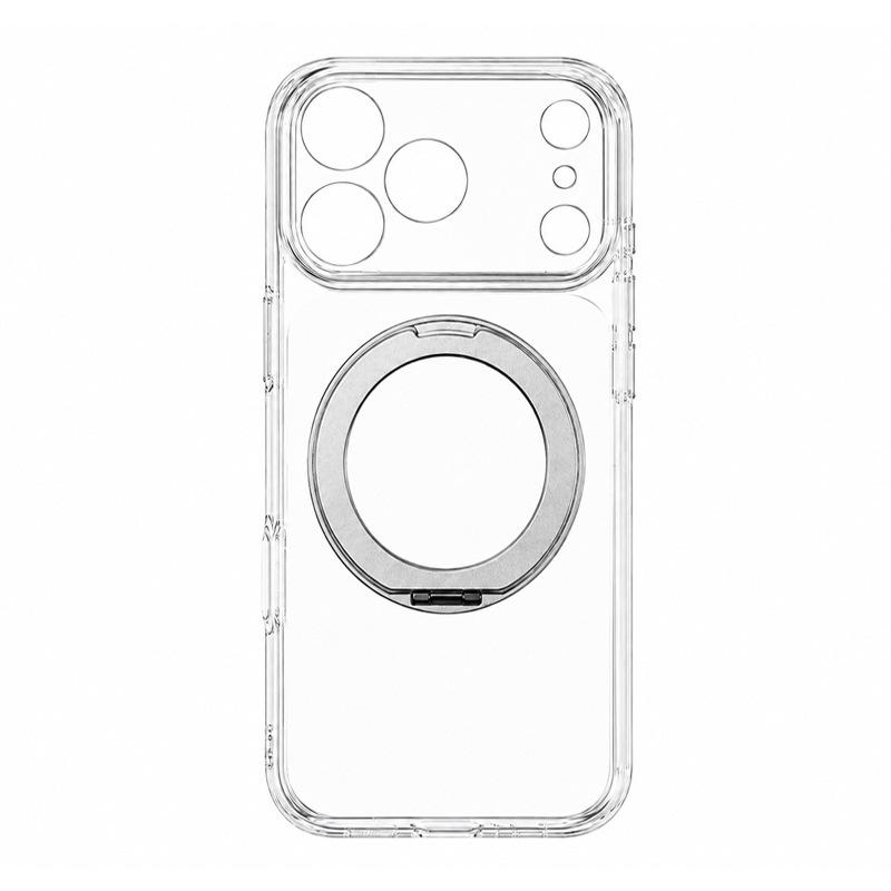 Applicable iPhone fine hole bracket mobile phone case Apple 18pro high magnetic attraction anti-drop protective case mobile phone case