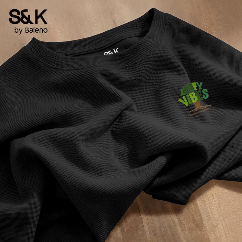 Baleno Men s Heavyweight Waffle Knit Short Sleeve T-Shirt XL