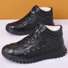 Winter First-layer Cowhide Wool Men's Cotton Shoes Outdoor High-top Velvet Northeast Thermal Leather Shoes Genuine Leather Dad Men's Shoes