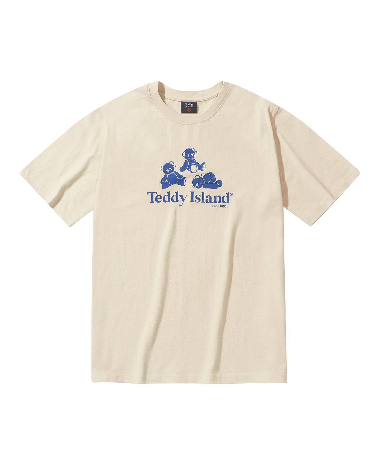 Teddy Island Three Teddy Short Sleeve Ivory Ivory/L