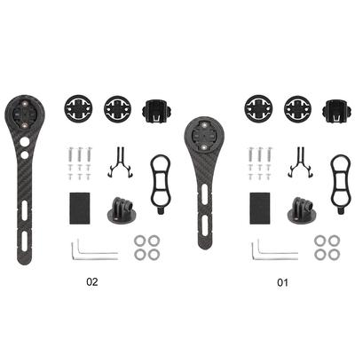 Carbon Fiber Road Bike Stopwatch Speedometer Mount Holder Cycling Speedometer Support Holder Handlebar Extender