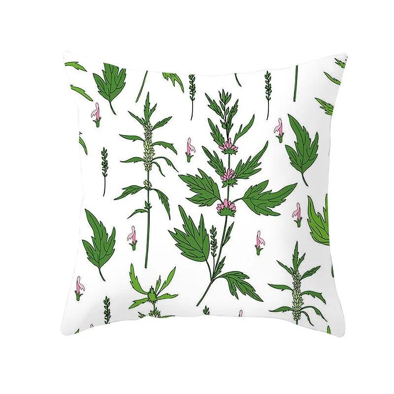 Bedroom Sofa Living Room Pillowcase Autumn Maple Leaf  Fresh Print Floral Plant Cushion Cover