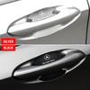 4Pcs Carbon Fiber Car Door Handle Protection Emblem Sticker For Mercedes Benz AMG W212 W205 W246 W177 W176 W213 GLC GLE GLS ML Welcome Laser