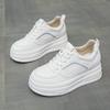Popular Little White Shoes 2025 Spring and Autumn New Shoes Fashionable Versatile Thick Baseplate Shoes Casual Shoes Muffin Sports Shoes Women