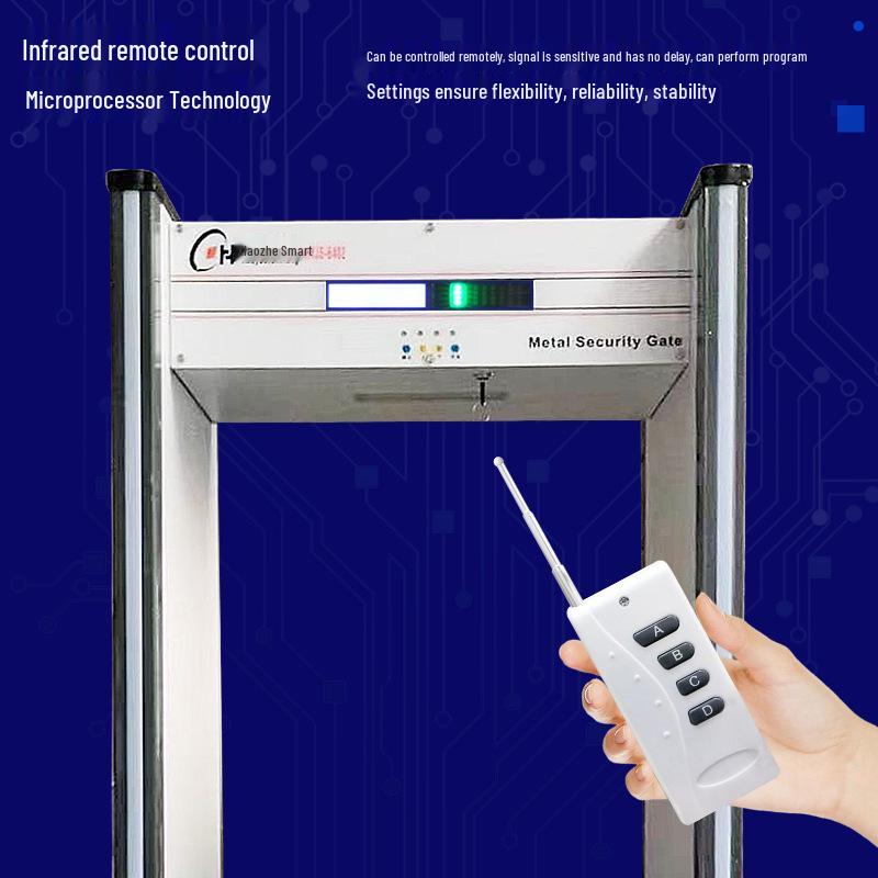 In-Stock Six-Channel Smart Metal Security Gate for Airports & Hospitals
